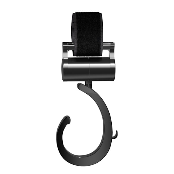 Barnvagnskrokar, 2 st Barnvagnshängare Väskkrok kompatibel Barnvagnar Universal Barnvagnsklämma Tillbehör (Svart, 135*45mm)