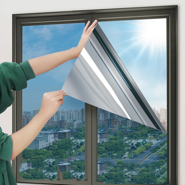 Varmebestandig speilvindusfilm, 99 % anti-UV personvernfilm solbeskyttelse