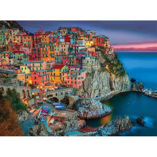 Cinque Terre yöllä - 1000 palan palapeli