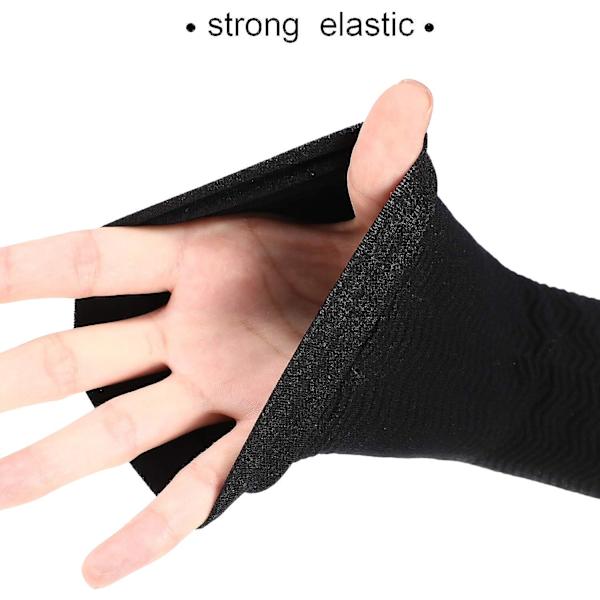 2 par slankande armskydd Arm elastisk kompressionsarmskydd Sport armskydd