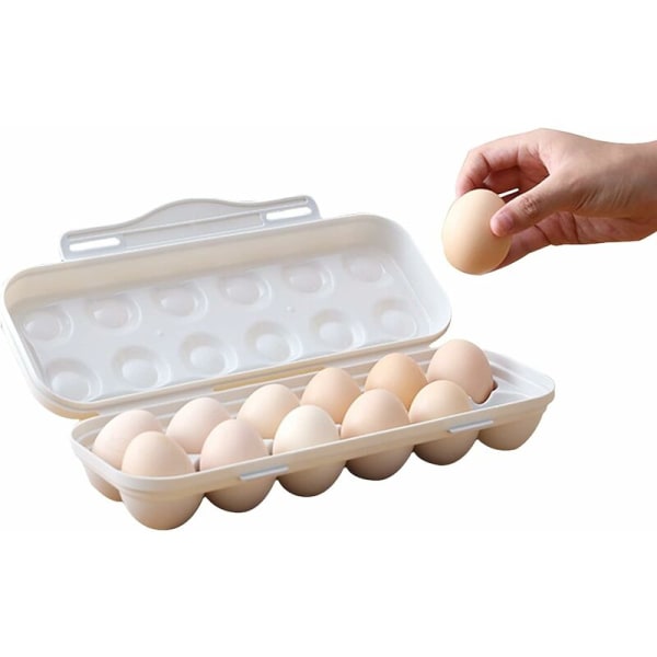 Ägglåda med lock, stapelbar ägglåda 1 set Hönshustillbehör（grå）