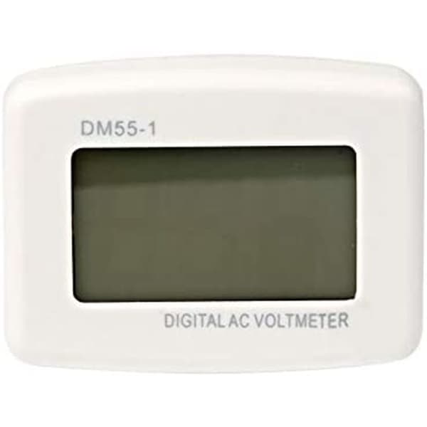 220V Blå Baggrundsbelyst Digital LCD Voltmeter, EU Stik Spændingstester Panel, DM