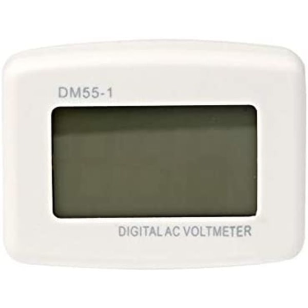 220V Blå Bakgrunnsbelyst Digital LCD Voltmeter, EU Plugg Spenningstester Panel, DM