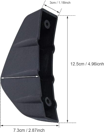 4 stk. bagspoiler vinge læbe diffuser haj kofanger spoiler bagspoiler chassis
