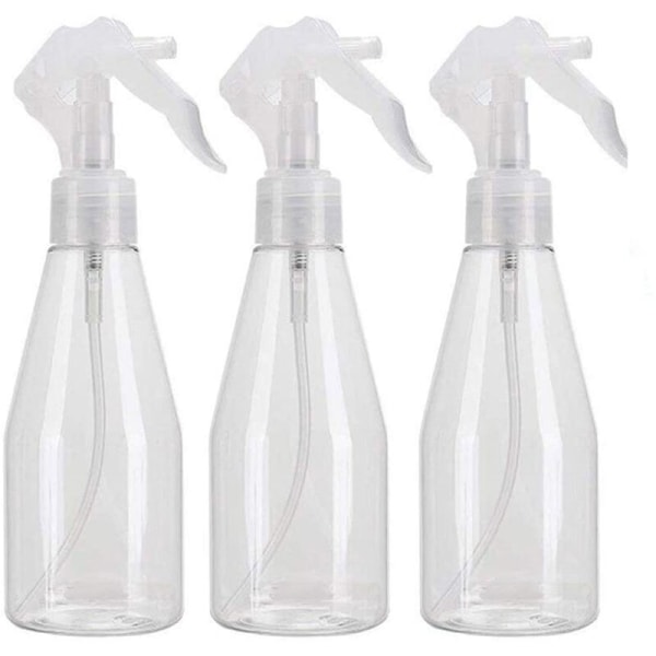 3 stk hagesprayflaske 200 ml transparent sprayflaske for hagearbeid rengjøring