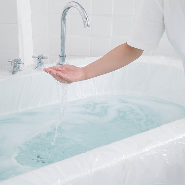 10 kpl kertakäyttöinen kylpyammeen cover, kannettava kertakäyttöinen kylpylaukku - Ultra La