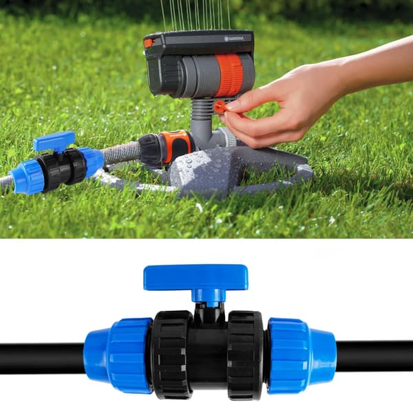 PE Rørforbindelse 25mm Plastikrørfittings, Kuglehane-kompatibel Tilslutning af Vandrørforbindelse, Haveslangeforbindelse