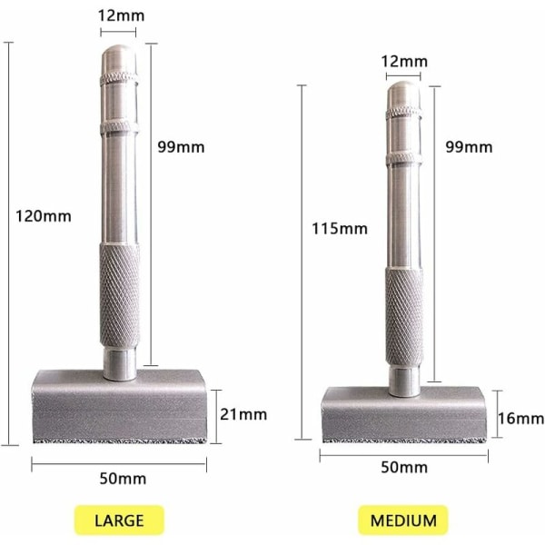 Diamond Wheel Dresser, 2 Pieces Heavy Duty Hand Held T Shape Diamond Wheel