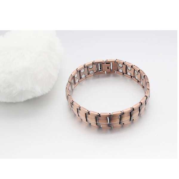 Koppararmband för män, magnetisk terapiarmband för smärtlindring vid artrit, handledsband med 3500 Gauss justerbar och karpaltunnel, 99,9 % ren koppar