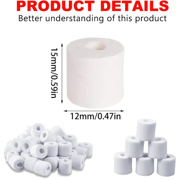 Cresbel keramiske rør: Effektive mikroorganismer, ca. 500g, keramiske perler