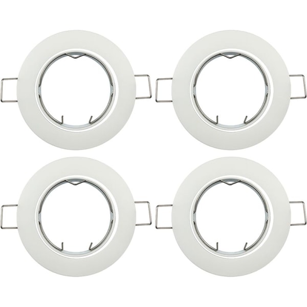 4x Downlight Tak inkl. GU10 lamphållare - Monteringshål ø60mm, ø80x24mm