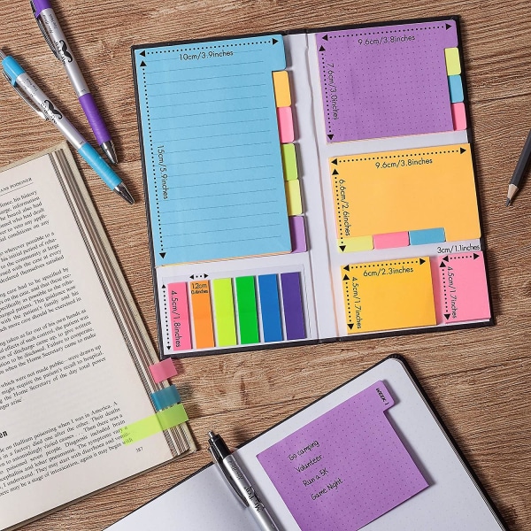 Post-it-set, Post-it-etikett, 410 stycken, separata Post-it-lappar, skolmaterial