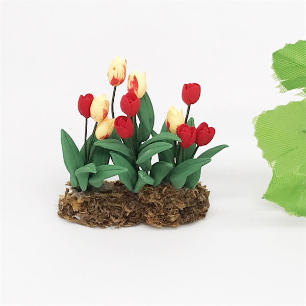 Simuloitu nukketalon kukat, DIY simuloitu miniatyyrinukketalon sammalnurmi Ga