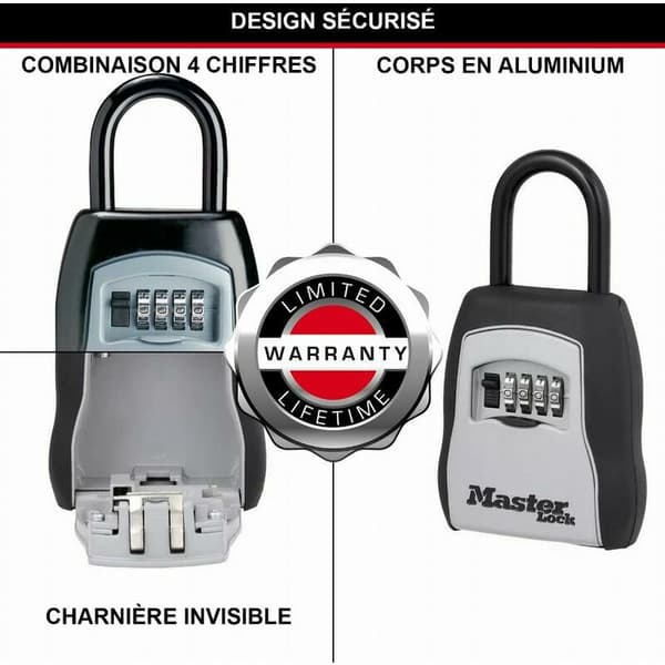 MASTERLOCK avainkotelo kahvalla - 5400EURD
