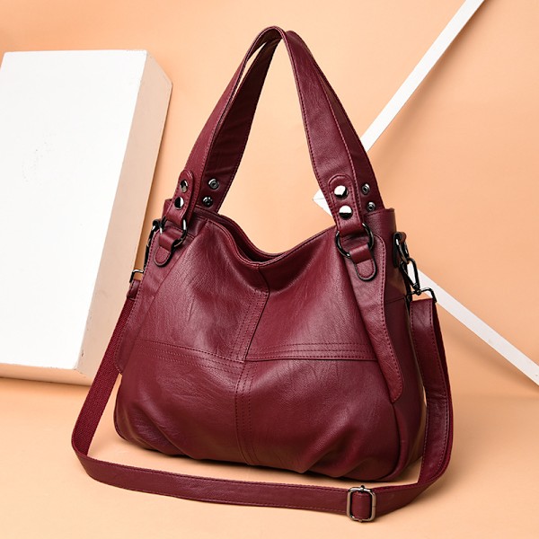 Mode Kvinder Pu Læder Håndtasker Skuldertasker Alsidig Crossbody Taske