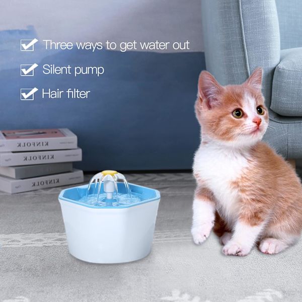 1,6L kattfontän, automatisk kattvattenfontän, elektrisk husdjursdrickare, skål, dispenser