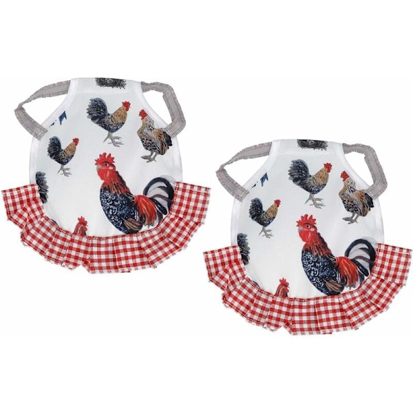 Slitstark kycklingsadel, hönsförkläde, termisk 2-pack för fjäderfähönor