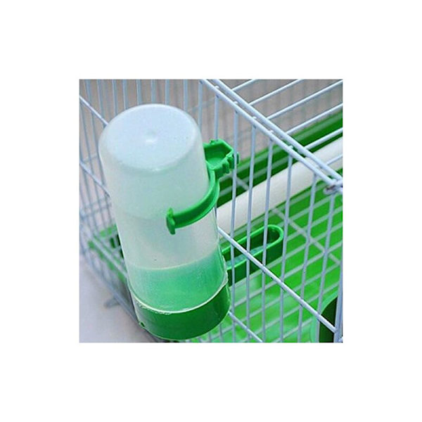 Fågelbur Vattenautomat - Plast Fågelmatare/Vattenautomat Automatisk Bur Frö Vattenmatare för Papegoja Undulat (140ML)