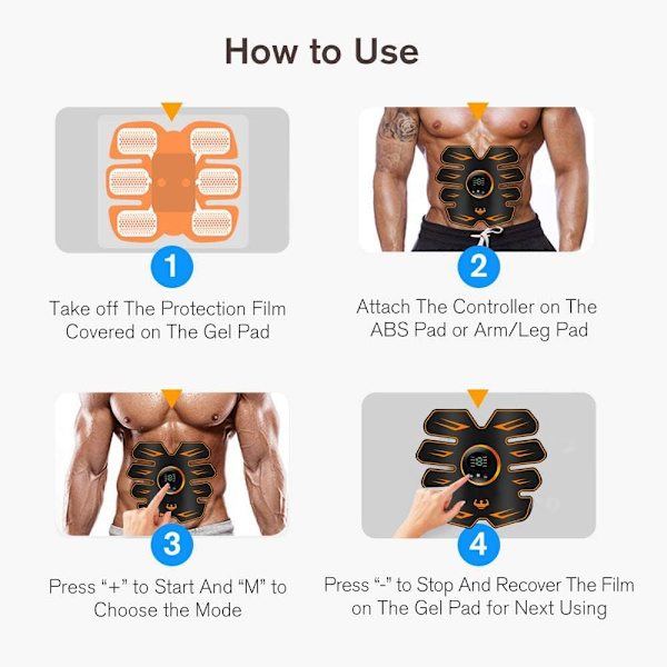 Muskelstimulator, Abdominalmuskelstimulator, Abdominalmuskelstimulator