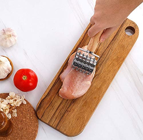 Køkken Rustfrit Stål Mørner Steak Nåle Rullende Kød Mørner Kit