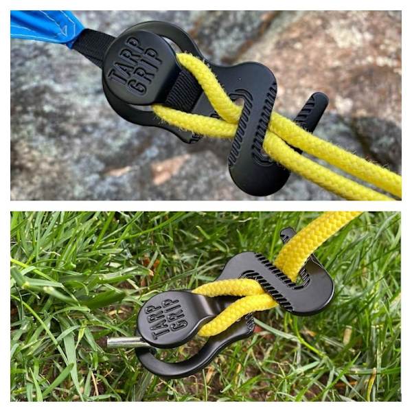 2PCS Tältband - Dragkraftbeständiga fästkrokar - Tillbehör för utomhusaktiviteter för båtkapell, husvagnar, tält, tillfälliga skydd, markiser