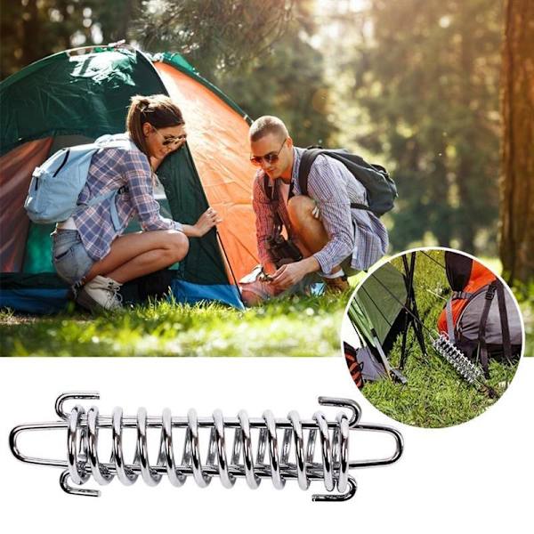 5 st tältfjäderspänne, rostfritt fjäderlås, solsegelmontering
