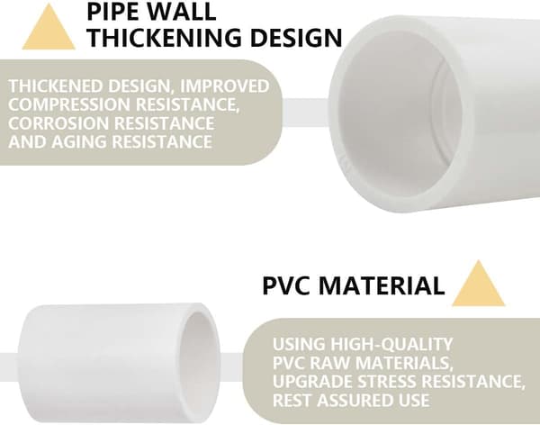 20 stk 32mm rett glidelås kobling PVC rør montering albue montering hage vannrør montering