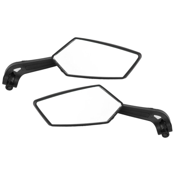 2 st set motorcykel svart l-bar & R-bar retro backspegel