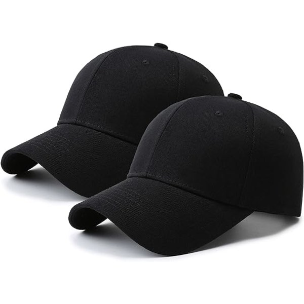 Baseball Cap Golf Dad Hat musta aikuisten säädettävä