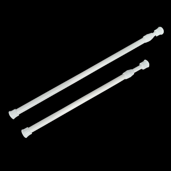 2 st gardinstänger 30-50 cm längd, för bistrogardiner, lätta gardiner