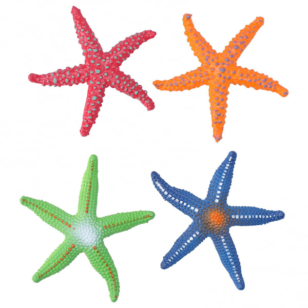 Starfish Model 4pcs Simulation Sea Animals Educational Toy for Children