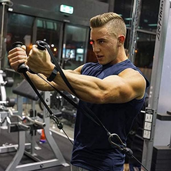 Träningslinne för män, gym, muskel-t-shirt, fitness, bodybuildning, ärmlös t-shirt