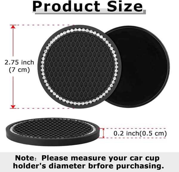 Bling Glitter Universal Bilstol Kopholder