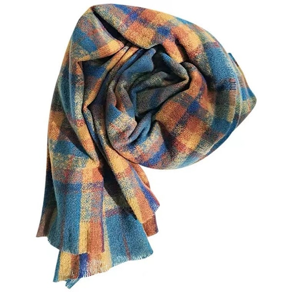 Dame Skjerf Stor Lang Ermet Skjerf Dame Trykt Skjerf Skjerf Med Ermer Ull Sjal Sjal Silke Skjerf Retro Strikket Varme Retro Høst Og Vinter