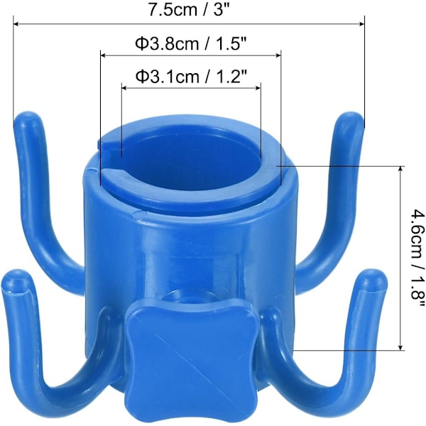 2 stk - Parasollkrok - Håndkleholder - Henger - Håndkleholder spyd - Bea