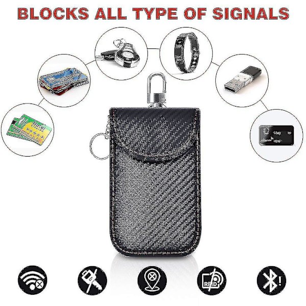 Fjärrkontrollnyckelskyddshylsa (2 stycken) Kolfibermönster