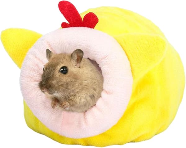 Varm hamster seng | Vinter marsvin seng gjemmested | Mini pinnsvin, 13X12X9CM