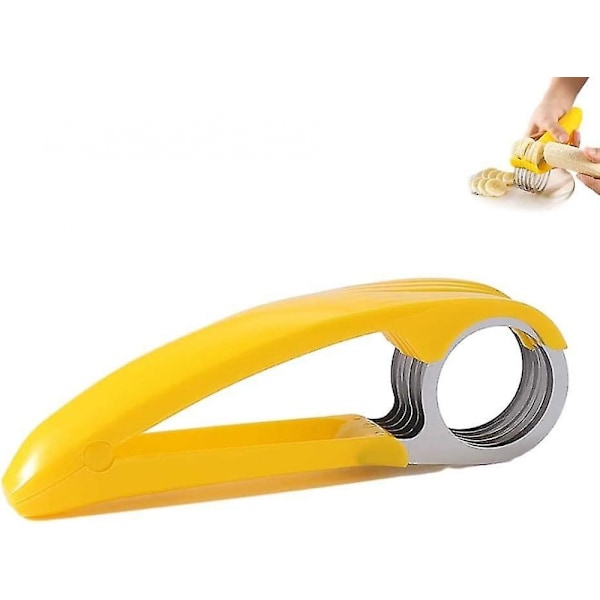 Mat Slicer, Rustfritt Stål Mat Slicer, Banan Jordbær Agurk Gulrot Egg Slicer, Multifunksjonell Grønnsak Frukt Slicer