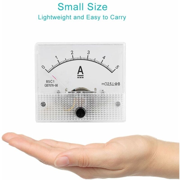 DC 85C1 Analog strømmåler og voltmeter, analog strømmåler og voltmeter (5A strømmåler) Fonepro