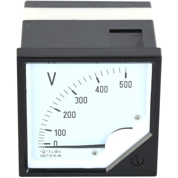 AC Analog Voltmeter med firkantet voltmeter urskive til AC 0-500V elektroniske enheder