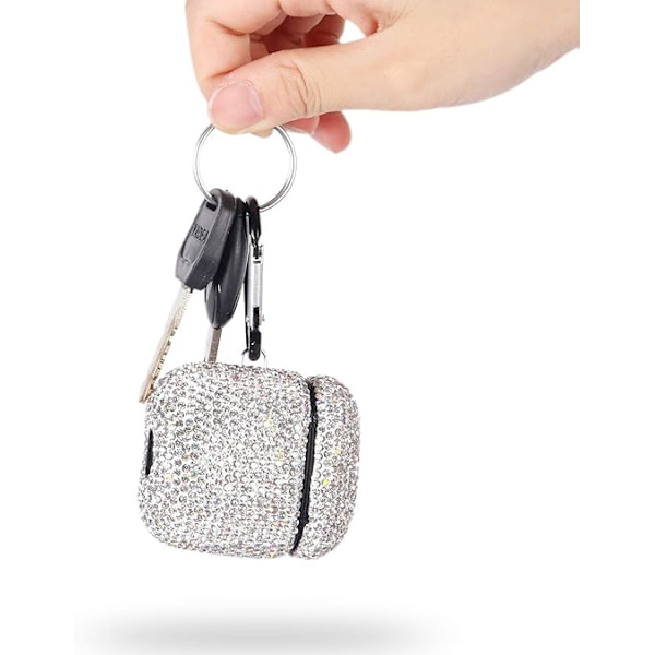 Funklende Diamant Etui til AirPods med Nøglering Stødsikker Beskyttelse Premiu