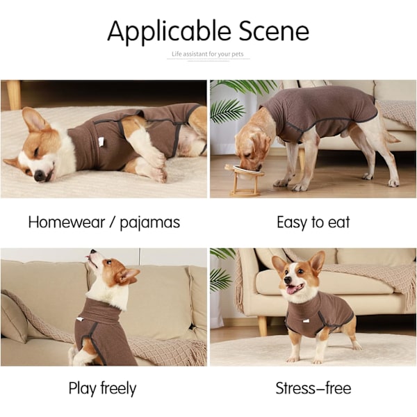 Hundegenser Stretch Fleece Vest Varm Hundegenser Genser for