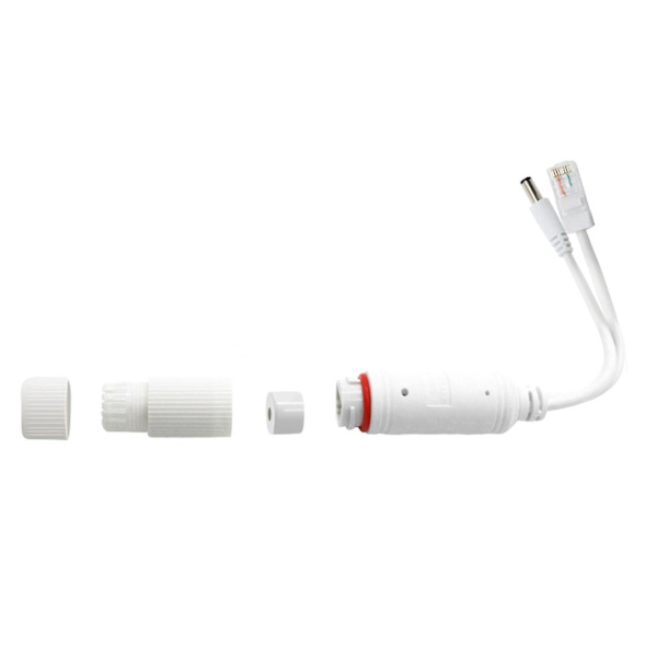 Aktiv 48v til 12v vanntett poe-splitter, Ieee 802.3af kompatibel 10/100mbp