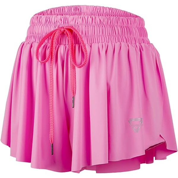 Kvinnors Flowy Löparshorts Gym Yoga Träning Kvinnors Fitness Rider Spande