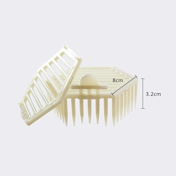 Plast drottningbi bur hexagon form drottningbi bur drottning märkning bur biodling avel kopp kit biodlare verktyg biodling utrustning 8 x 7 x 3 cm