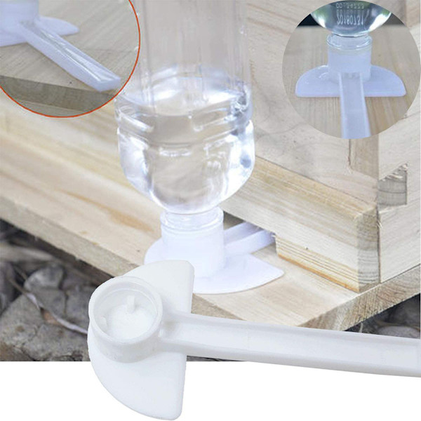 6PCS Bi-entré Feeder Vatten Dispenser Dryckeshållare Biodlare Verktyg Matare Biodling Andnäbb Form Verktyg Dispenser Öl Hållare