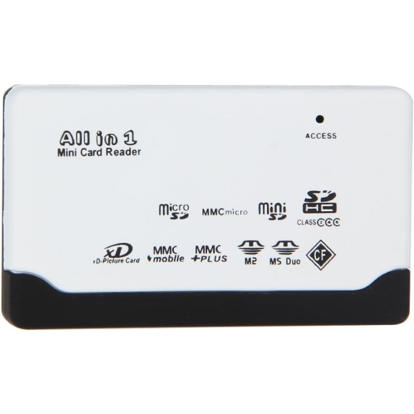 SD MMC Mobile SDHC M2 TF XD CF minneskortsläsare