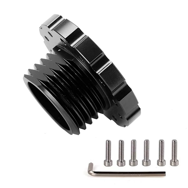 Nav för ratt till bil, exakt ersättningsadapter för ratt till Thrustmaster T300 T500 PCD 73 mm (svart)