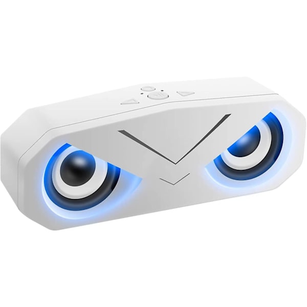 2000mah trådlös Bluetooth 5.0-högtalare med led-ljus för djup bas, aux Tf Sub