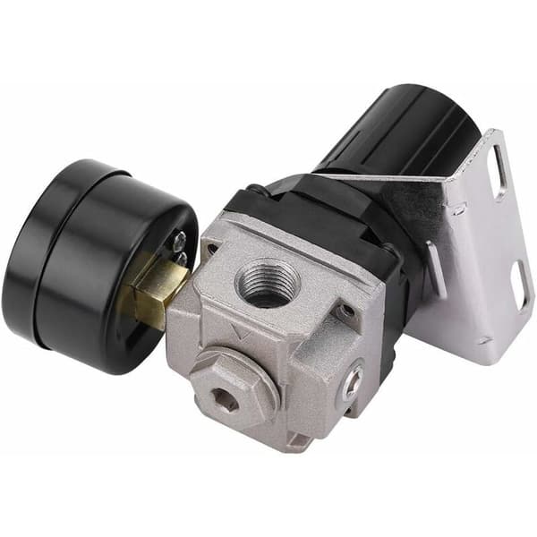Lufttryksregulator, AR2000-02 G1/4 luftdrevet kompressor med måler,